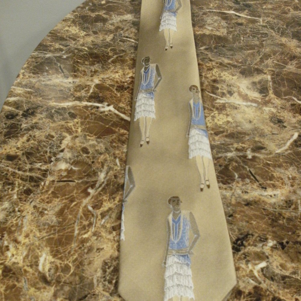 Vintage Flapper Girl Tie